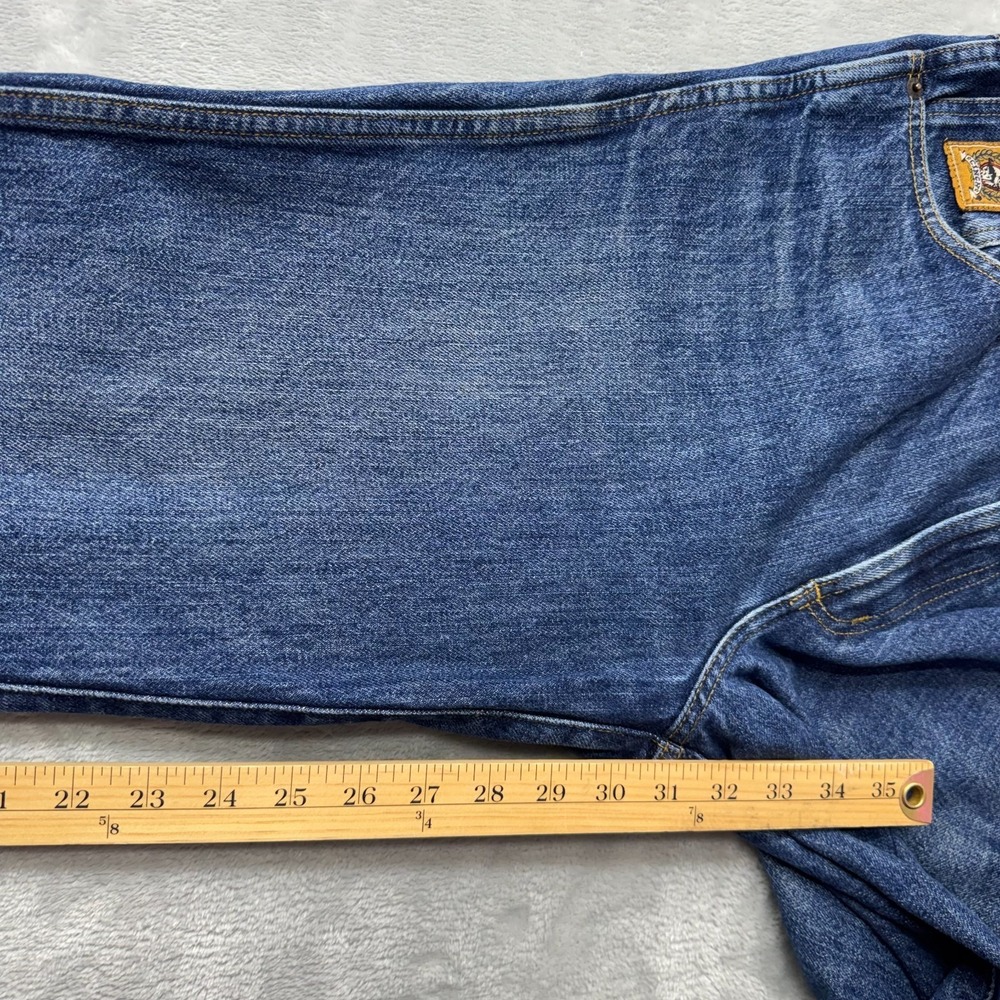 Cinch Jeans Men's 33x32 Blue Denim Medium Dark Wash Relaxed Fit Boot Cut Western - Picture 15 of 16